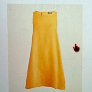 J. Crew Yellow Linen A Line Dress Size XS
